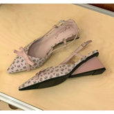 Arrival Brand Floral Designer Comfortable Buckle Slingback Roman Sandals Elegant Dress Party High Heel