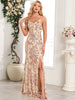 Elegant Luxury Spaghetti Strap Backless Floor-Length Maxi Dress