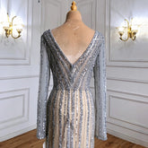 Beaded Elegant Luxury Mermaid Split Evening Dresses
