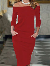 Bodycon Dress Off Shoulder Work Dress
