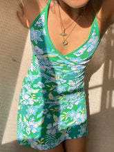 Bodycon Dresses Floral Print Pleated Stretch Sheath Dress