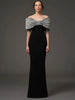 Casual Diamonds Bow Slash Neck Off The Shoulders Long Maxi Dress