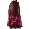 Casual Round Neck Long Sleeves Patchwork Printing Solid Maxi Dress