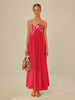 Casual Sleeveless Backless Street wear Spaghetti Strap Fish Top Maxi Dress