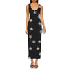 Casual Square Neck Sleeveless Patchwork Decoration Maxi Dress