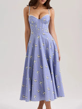 Casual Strapless Sleeveless High Waist Temperament Dress