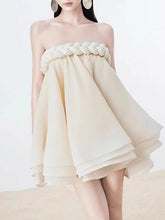 Chic Casual Strapless Sleeveless Temperament Minimalist Dress