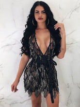 Club Dress V-Neck Sleeveless Polyester Bodycon Midi Dress