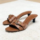 Coffee Kitten Heel