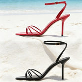 Concise Style Ankle-Strap Heel