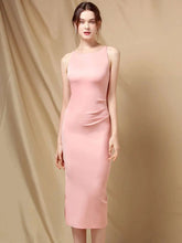 Elegant Folds Sleeveless Birthday Party Prom Evening Bodycon Dresses