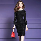 Elegant High Quality Vintage Lace Party Dress