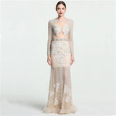 Elegant Mermaid Tulle Evening Party Dress