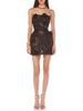 Elegant Solid Spliced Appliques Strapless Sleeveless High Waist Slimming Mini Dress