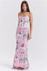 Elegant Spaghetti Strap Floor-Length Backless Sleeveless Maxi Dress