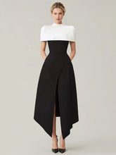 Elegant Square Collar Sleeveless High Waist Pleated Evening Dresses