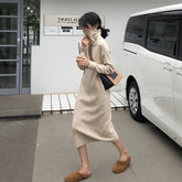 Elegant Straight Chic Warm Sweater Dress