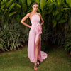 Elegant Strapless With Hand Flower 3D Rose Floor-length Maxi Dress