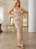 Elegant backless Ankle-Length sequin bodycon long dresses