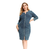 High Flexibility Slim Fit Casual Woven Dress