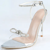 Luxury Crystal Bow Super High Heel