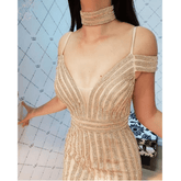 Luxury Off the Shoulder Evening Night Party Dress