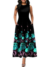 Maxi Dress Jewel Sleeveless Printed Long Dresses