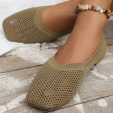 Mesh Knitting Loafers Shoes