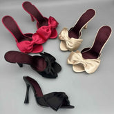 Street Style Satin Butterfly-knot High Heel