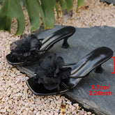 Orchid Flower High Heel
