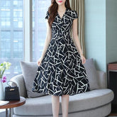 Plus Size Clothing Midi Casual Dress