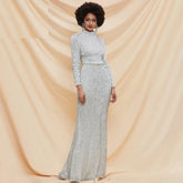 Backless Sequin Elegant Party Maxi Dress