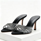 Pointed Peep Toe Heel