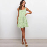 Slash Neck Elegant Style Mini Dress