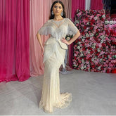 Tassel Beading Mermaid Evening Dresses