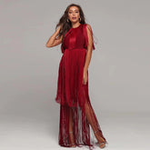 Sleeveless Tassel Night Out Party Bandage Dress