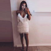 Spaghetti Strap Dresses Sleeveless Solid Elegant Club Party
