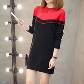 Sweater Skirt Long Section Of long-Sleeved Slim Sweater