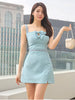 Sweet Chic Hollow Bow Strapless Slim Mini Party Prom Birthday Dress