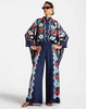 Casual Print Wide Leg Pants Loose Long Sleeve Shirt Two Piece Set