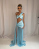 Elegant Waist Chic Slit Skirt Suit Bandage Top Skirt Sleeveless Two-piece