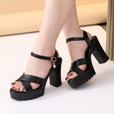 Fish Mouth Platform High Heel