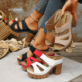 Sandals Classic Peep Toe Sandals Round Toe Shoes