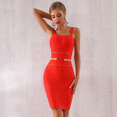 Elegant Spaghetti Strap Evening Party Mini Dress