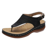 Sandals Ladies Clip Toe Wedges Thong Shoes