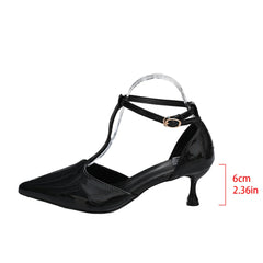Slimming T-shaped Pumps Thick Heel