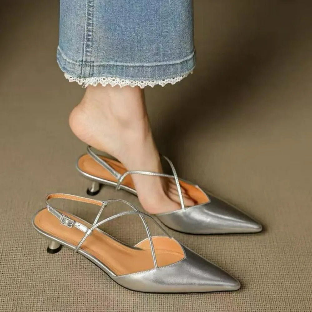 Pointed Toe Low Heel