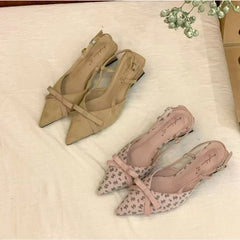 Arrival Brand Floral Designer Comfortable Buckle Slingback Roman Sandals Elegant Dress Party High Heel