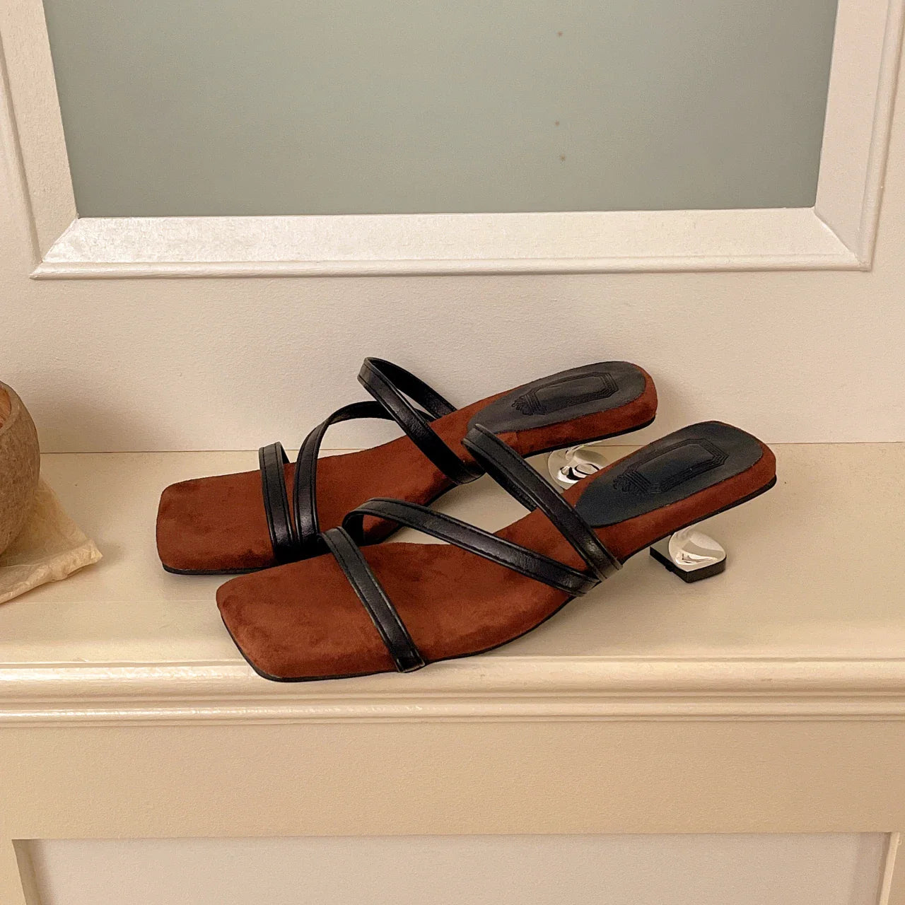 Elegant Square Toe Low Heel