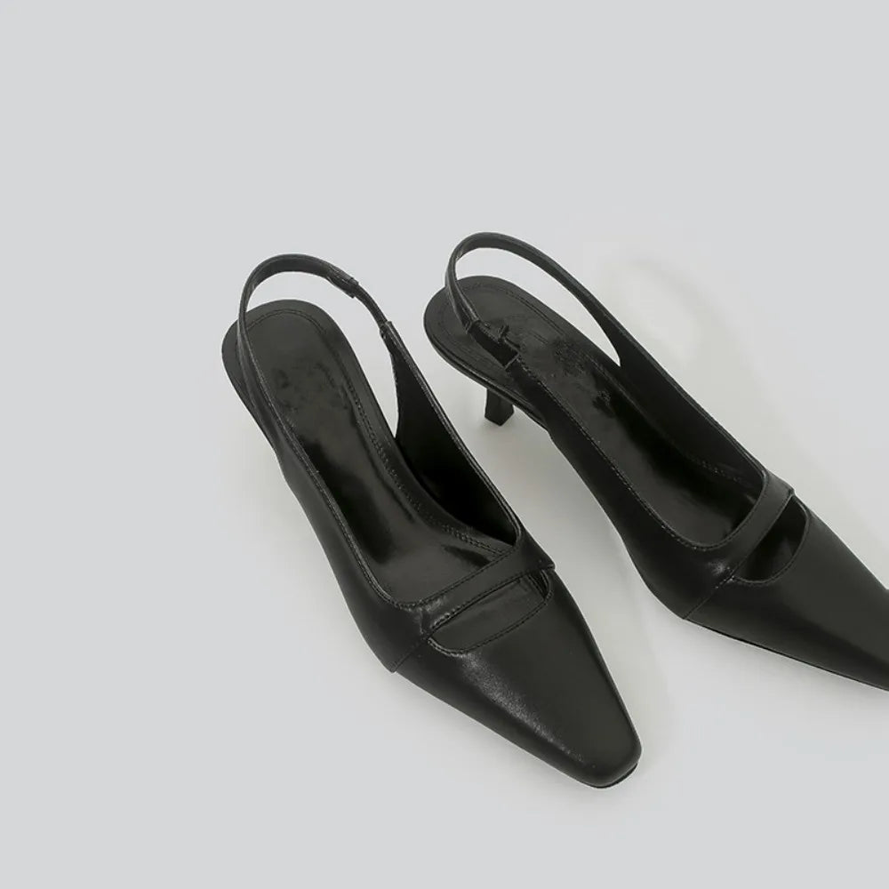 Pointed Shallow Mouth Sandals Show Party Wedding Large Size Stiletto Sandals